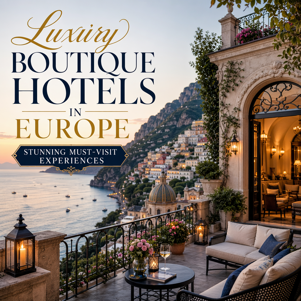 Illustration of Luxury Boutique Hotels in Europe: Stunning Must-Visit Experiences