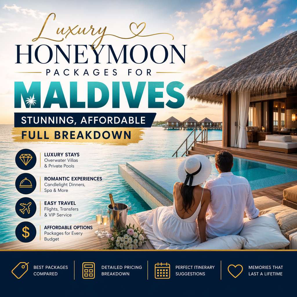 Illustration of Luxury Honeymoon Packages for Maldives: Stunning, Affordable Full Breakdown